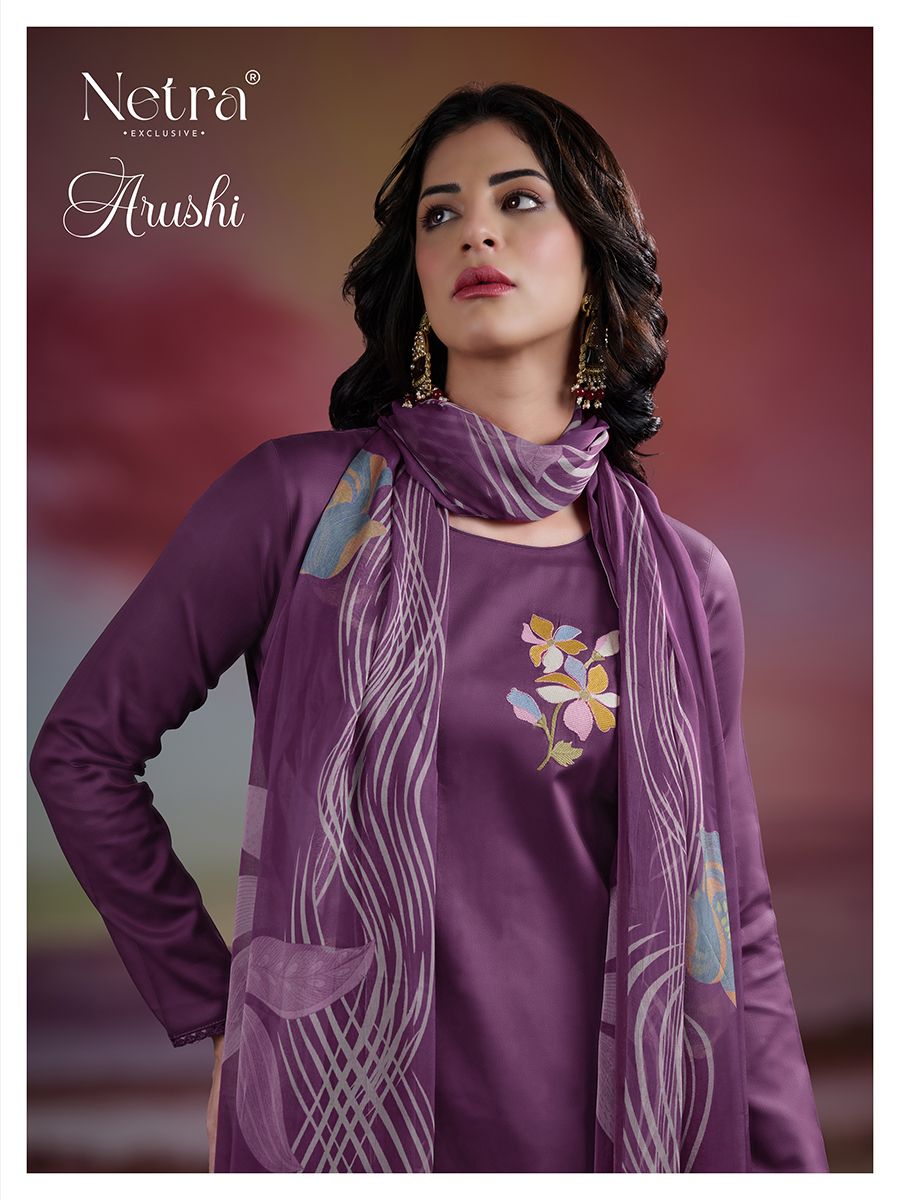 Aarushi Netra Premium Cotton Pant Style Suits Supplier Ahmedabad