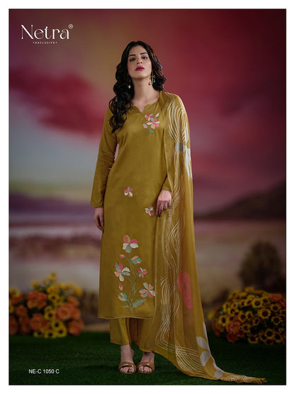Aarushi Netra Premium Cotton Pant Style Suits Supplier Ahmedabad
