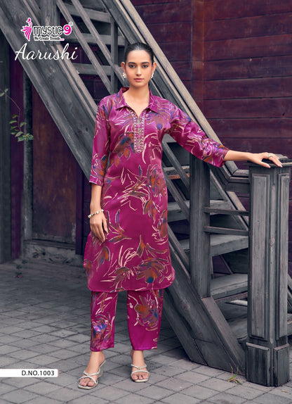 Aarushi Vol 1 Mystic 9 Roman Co Ord Set Manufacturer Ahmedabad