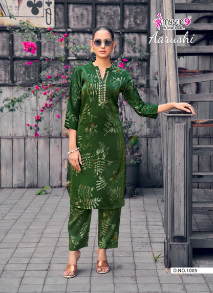 Aarushi Vol 1 Mystic 9 Roman Co Ord Set Manufacturer Ahmedabad