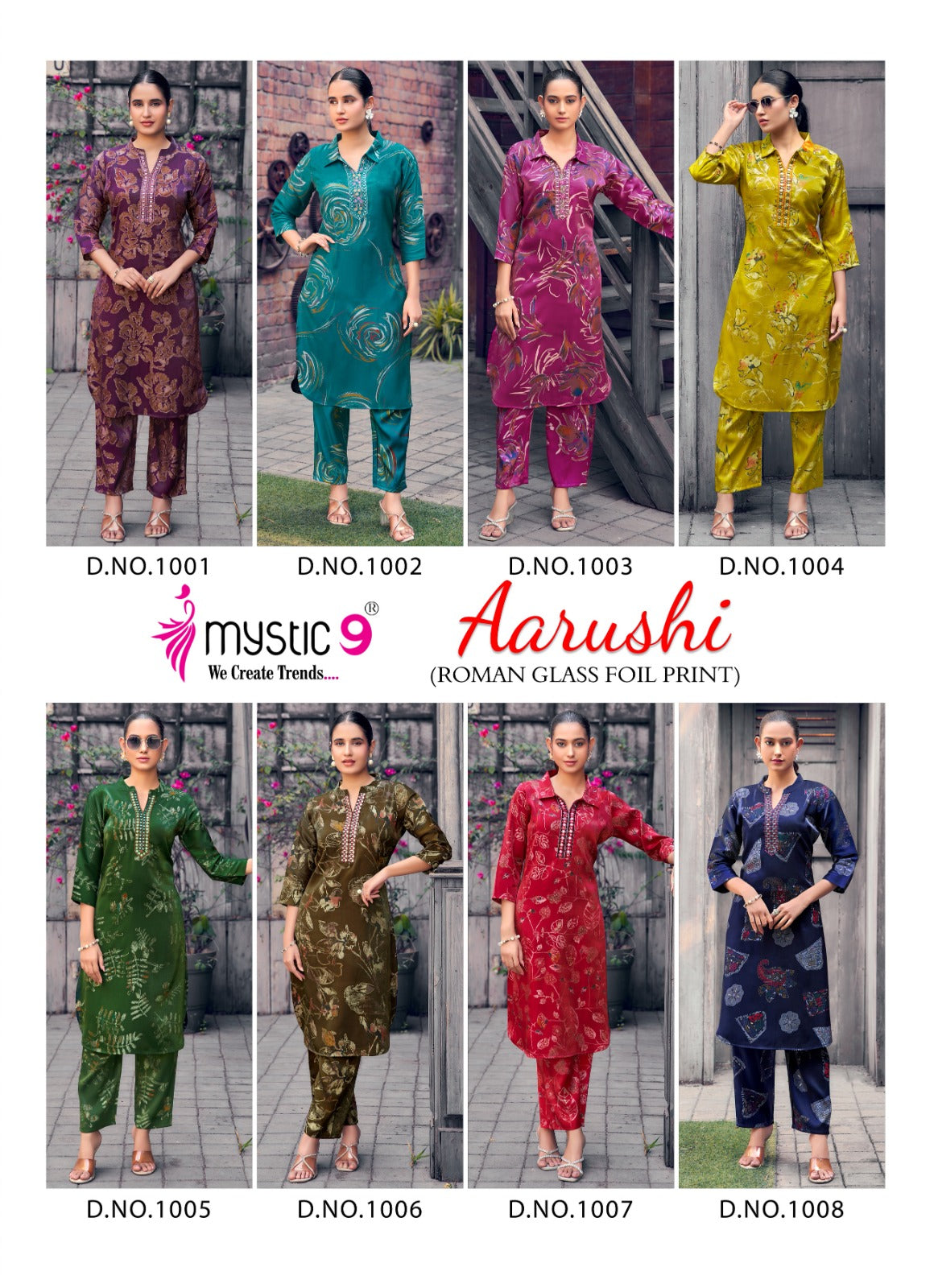 Aarushi Vol 1 Mystic 9 Roman Co Ord Set Manufacturer Ahmedabad