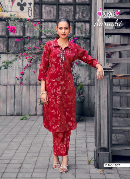 Aarushi Vol 1 Mystic 9 Roman Co Ord Set Manufacturer Ahmedabad