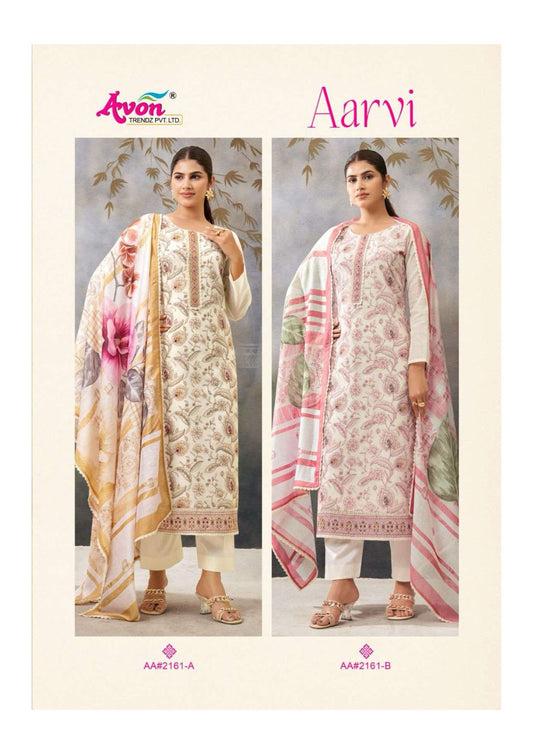 Aarvi Avon Trendz Linen Pant Style Suits Wholesaler Gujarat