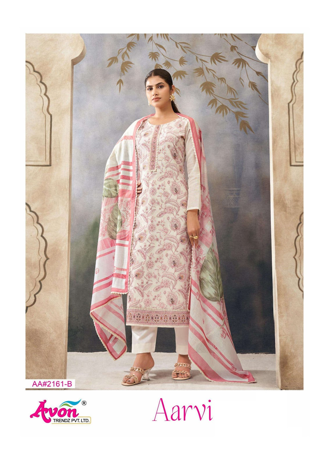 Aarvi Avon Trendz Linen Pant Style Suits Wholesaler Gujarat