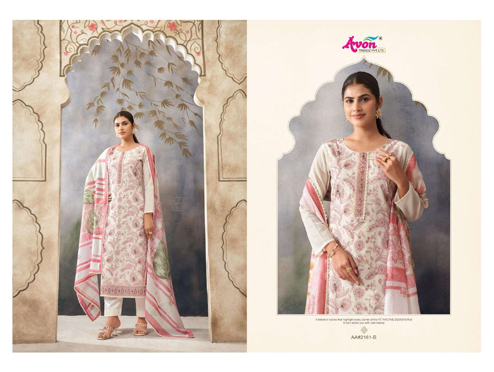 Aarvi Avon Trendz Linen Pant Style Suits Wholesaler Gujarat
