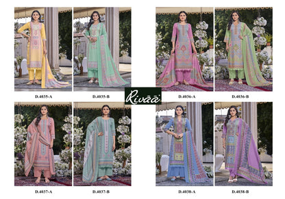 Aarvi Rivaa Cotton Karachi Salwar Suits Manufacturer