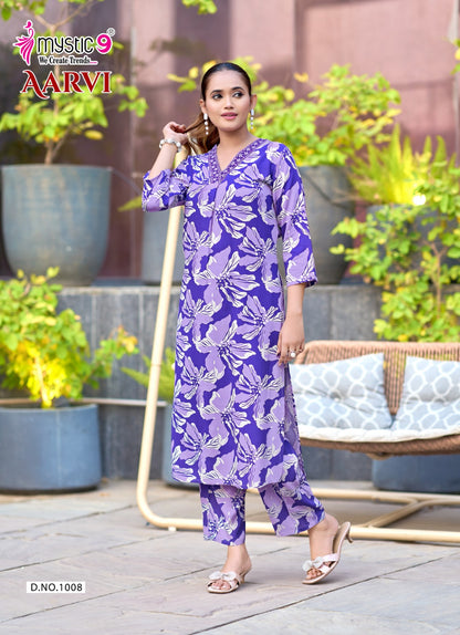 Aarvi Vol 1 Mystic 9 Viscose Co Ord Set Exporter Ahmedabad