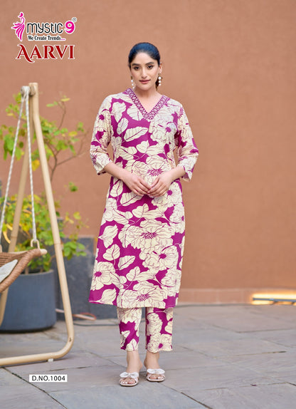 Aarvi Vol 1 Mystic 9 Viscose Co Ord Set Exporter Ahmedabad