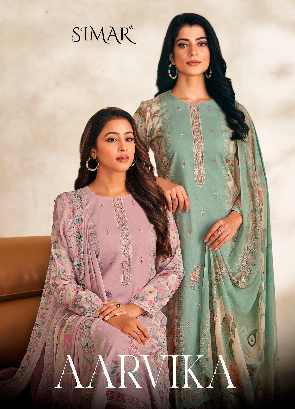 Aarvika Simar Pure Lawn Pant Style Suits Wholesale Rate