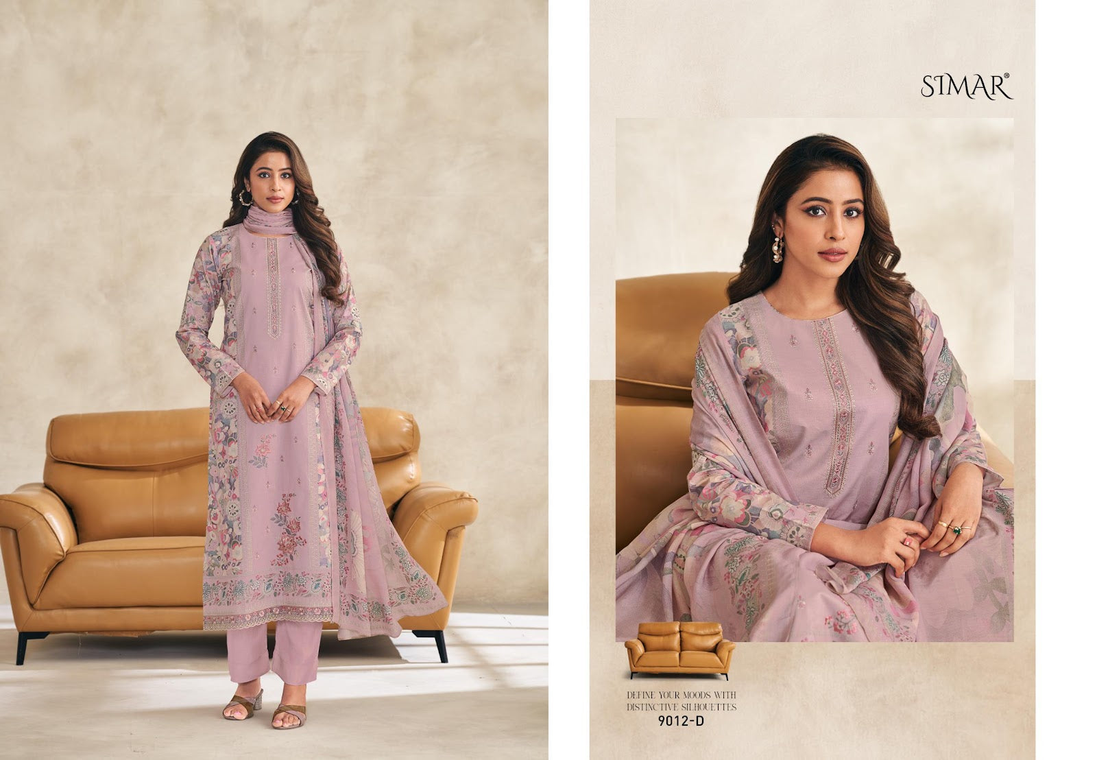 Aarvika Simar Pure Lawn Pant Style Suits Wholesale Rate