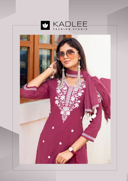 Aarya Kadlee Cotton Readymade Plazzo Style Suits Supplier India