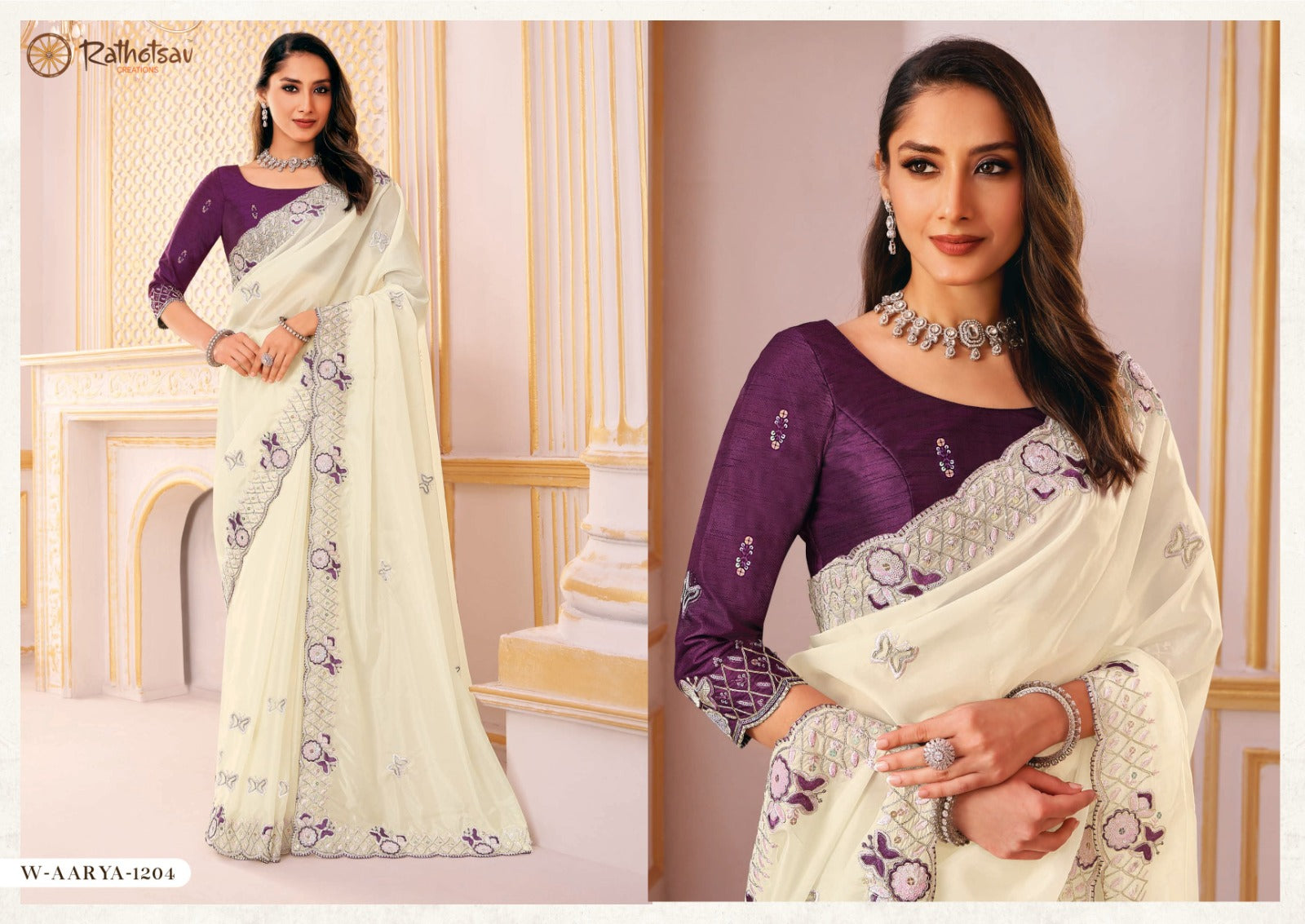 Aarya Rathotsav Creation Silk Sarees Wholesale Price