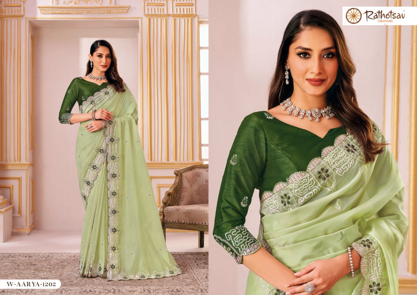 Aarya Rathotsav Creation Silk Sarees Wholesale Price