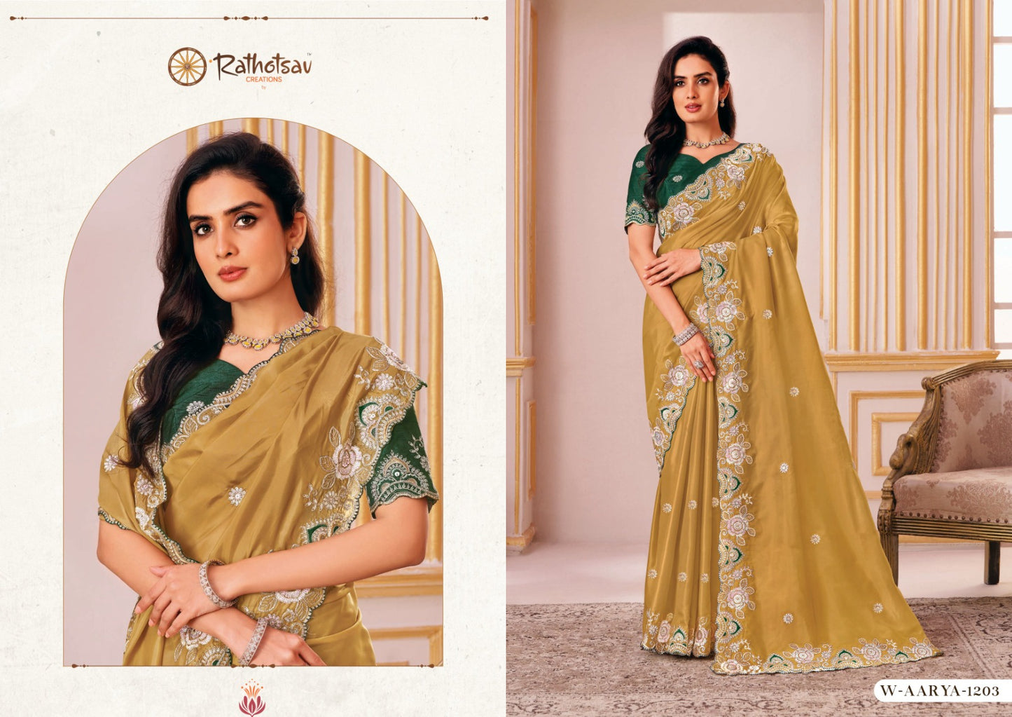Aarya Rathotsav Creation Silk Sarees Wholesale Price