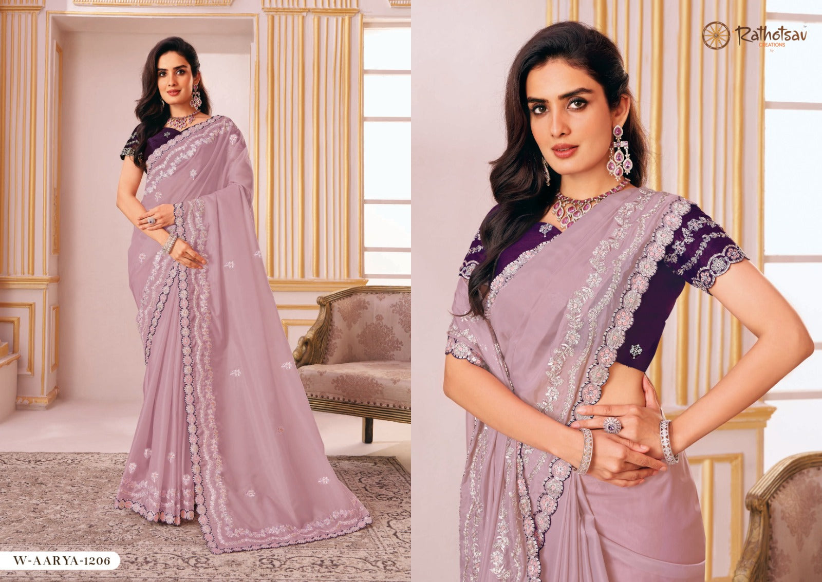 Aarya Rathotsav Creation Silk Sarees Wholesale Price