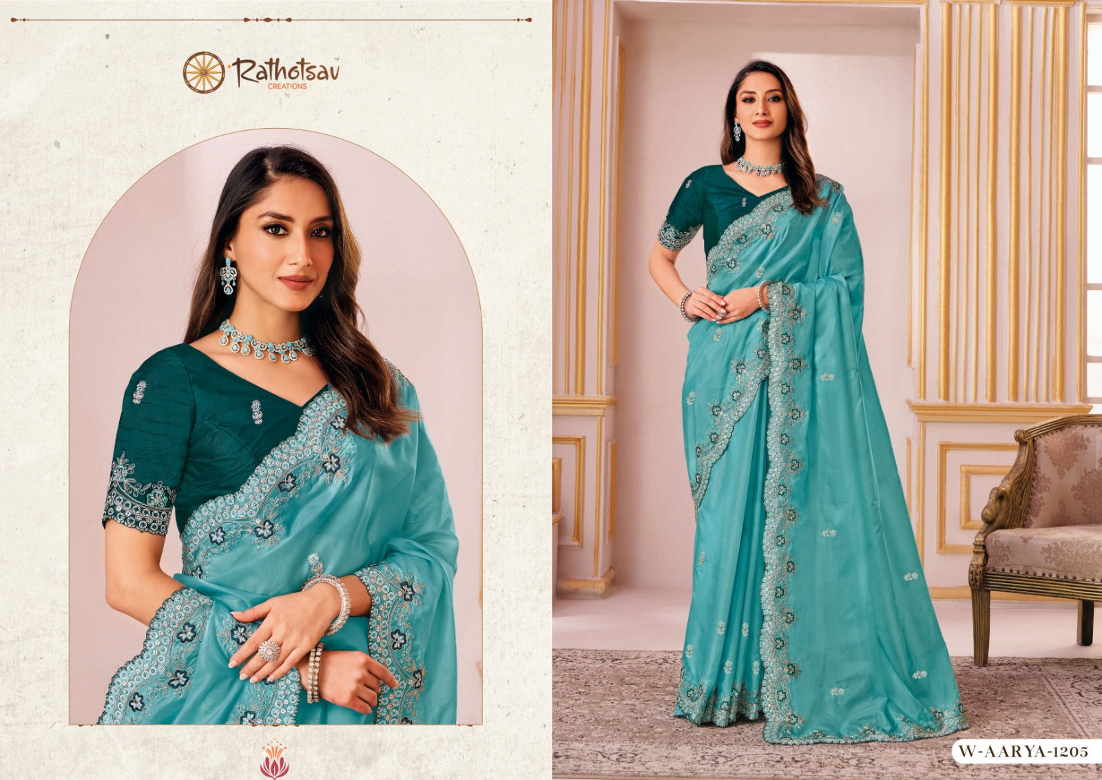 Aarya Rathotsav Creation Silk Sarees Wholesale Price