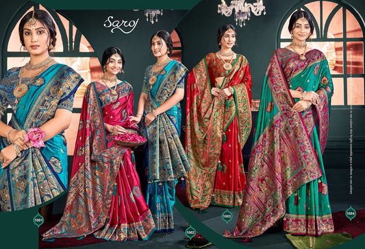 Aarya Satin Saroski Vol 2 Saroj Silk Sarees Exporter