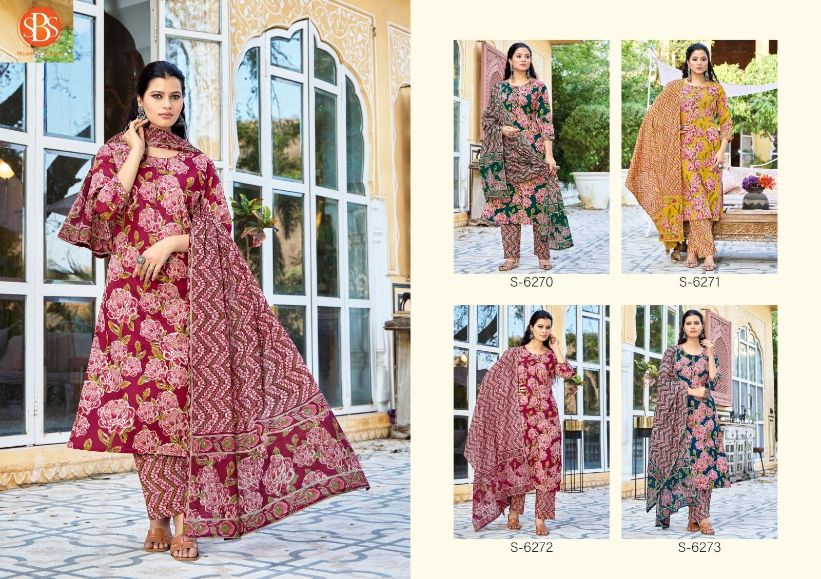 Aarya Sbs Readymade Cotton Pant Suits Wholesaler Gujarat