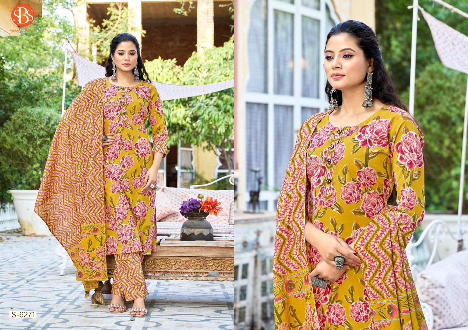 Aarya Sbs Readymade Cotton Pant Suits Wholesaler Gujarat