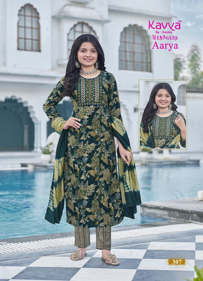 Aarya Vol 3 Kavya Capsule Girls Readymade Pant Suits Wholesale Price