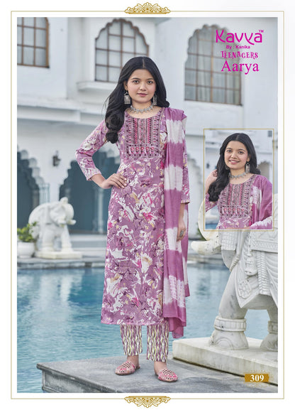 Aarya Vol 3 Kavya Capsule Girls Readymade Pant Suits Wholesale Price
