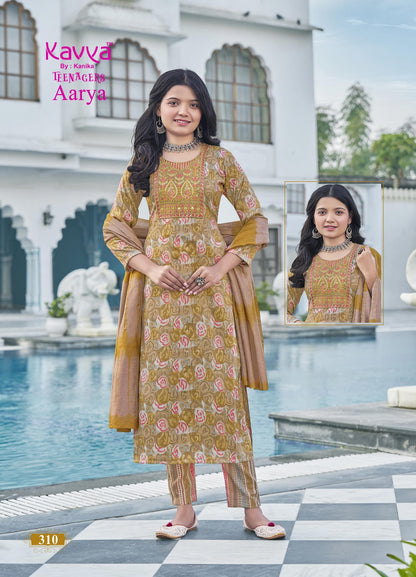 Aarya Vol 3 Kavya Capsule Girls Readymade Pant Suits Wholesale Price
