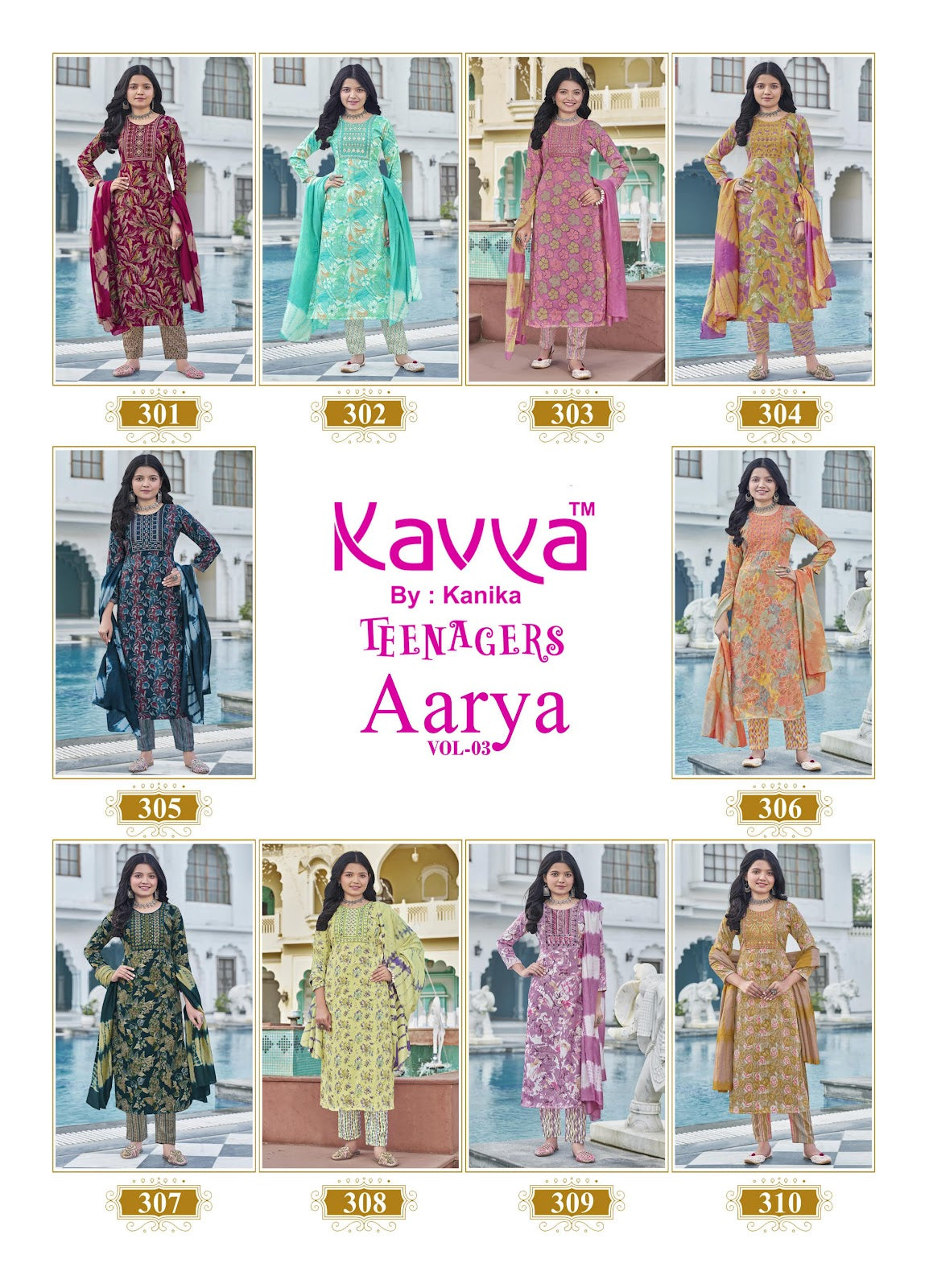 Aarya Vol 3 Kavya Capsule Girls Readymade Pant Suits Wholesale Price