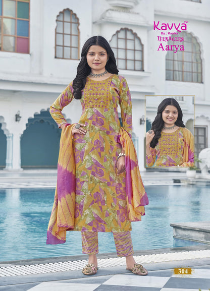 Aarya Vol 3 Kavya Capsule Girls Readymade Pant Suits Wholesale Price