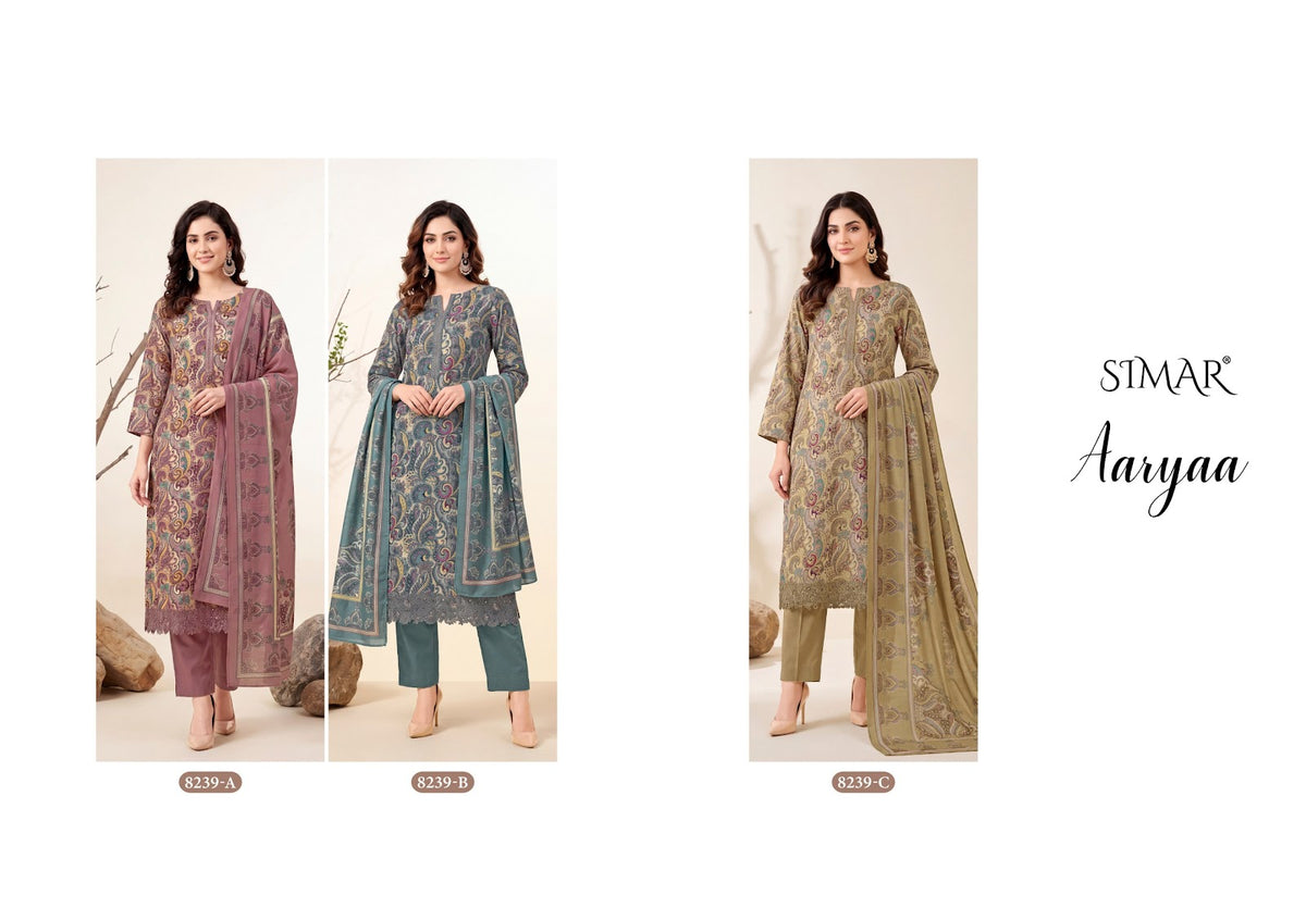 Aaryaa Simar Viscose Pashmina Suits Wholesale Rate