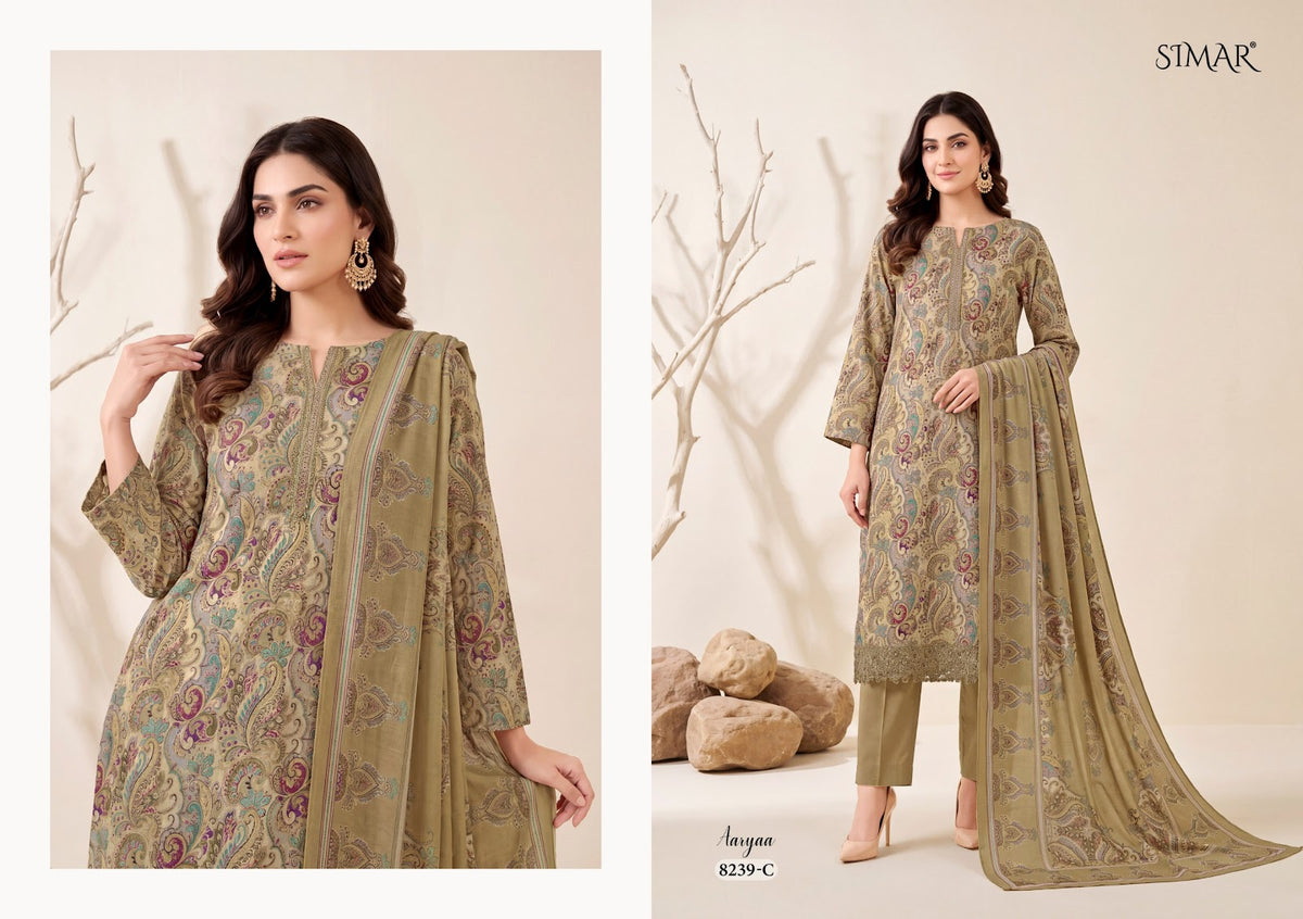Aaryaa Simar Viscose Pashmina Suits Wholesale Rate