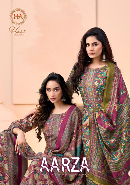 Aarza Harshit Fashion Premium Viscose Pashmina Suits Wholesale Price