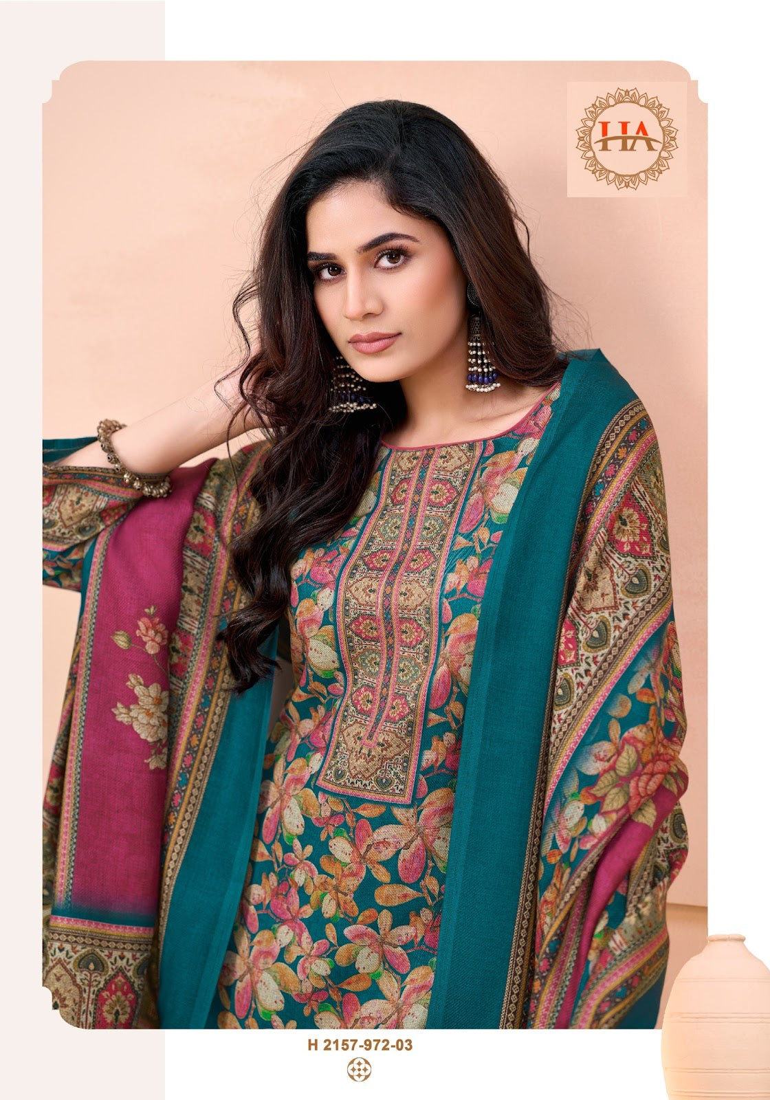 Aarza Harshit Fashion Premium Viscose Pashmina Suits Wholesale Price