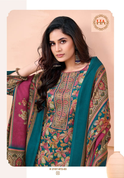 Aarza Harshit Fashion Premium Viscose Pashmina Suits Wholesale Price