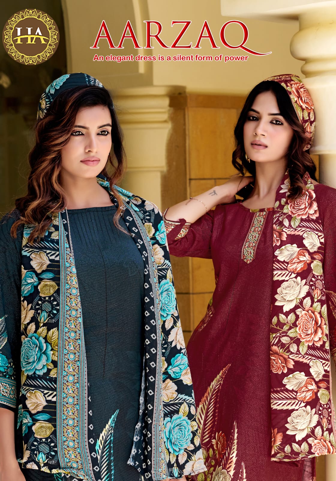 Aarzaq Harshit Fashion Viscose Reyon Karachi Salwar Suits Exporter India