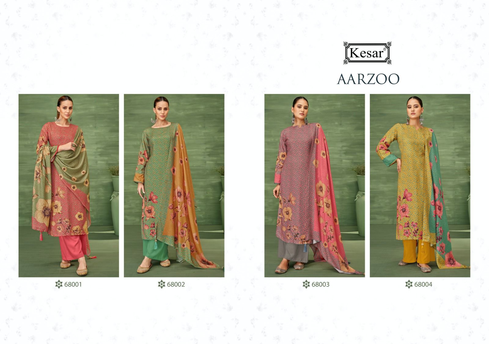 Aarzoo Kesar Pashmina Suits Manufacturer Gujarat