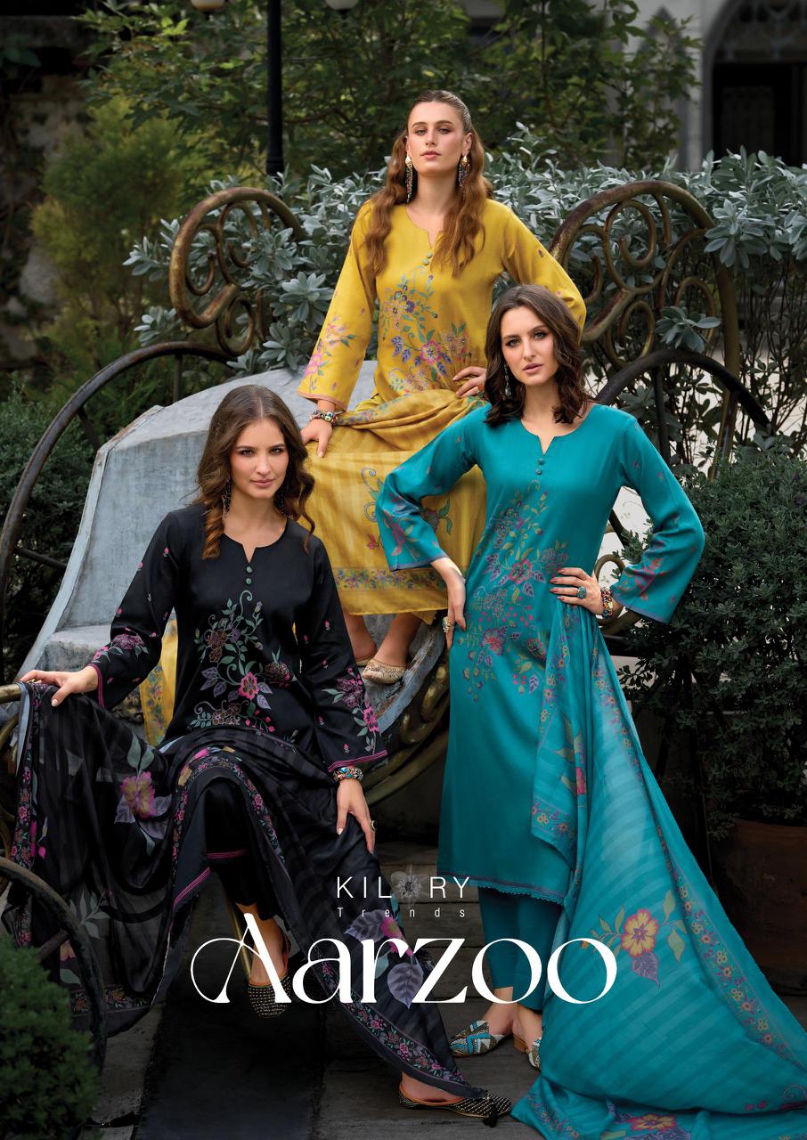 Aarzoo Kilory Jaam Cotton Pant Style Suits Wholesale