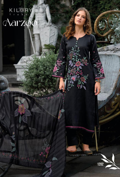 Aarzoo Kilory Jaam Cotton Pant Style Suits Wholesale