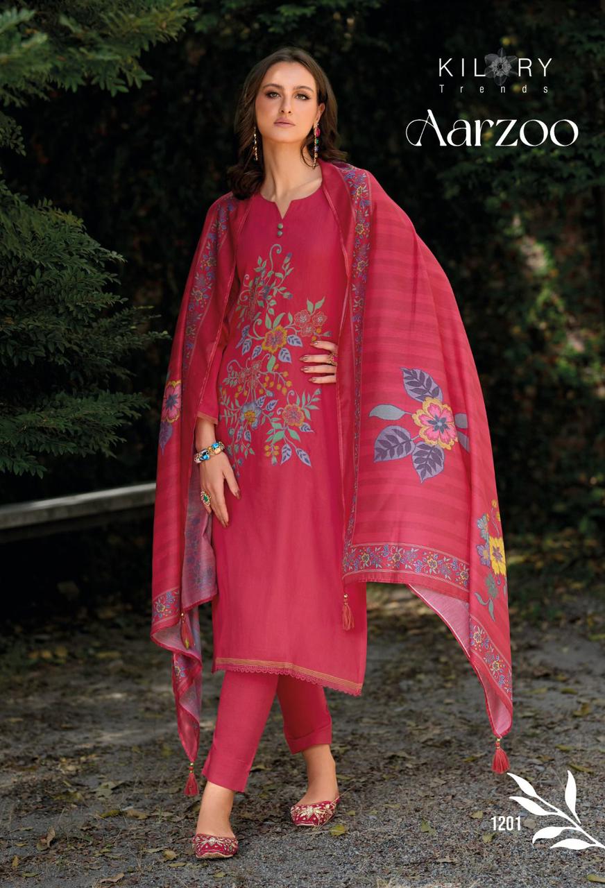 Aarzoo Kilory Jaam Cotton Pant Style Suits Wholesale