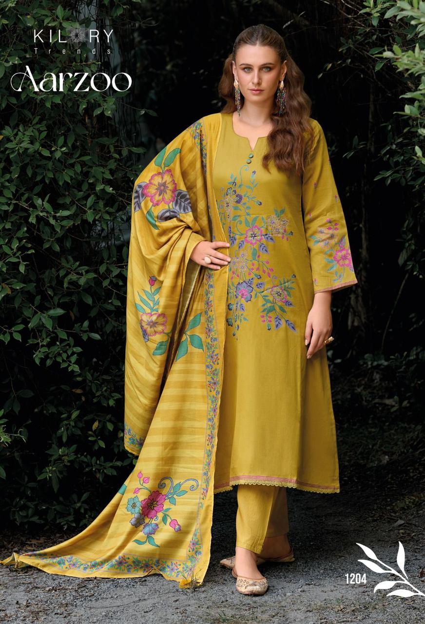 Aarzoo Kilory Jaam Cotton Pant Style Suits Wholesale