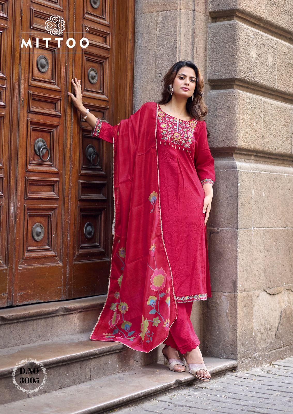 Aarzoo Mittoo Viscose Weaving Readymade Pant Style Suits Exporter Ahmedabad