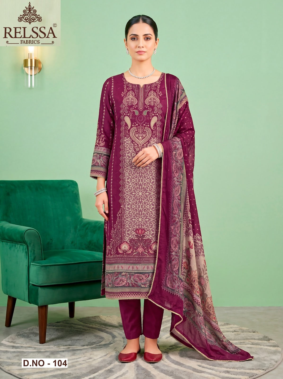 Aarzoo Relssa Fabrics Pure Maslin Pant Style Suits Manufacturer Ahmedabad