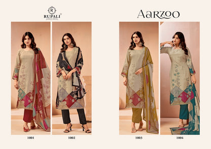 Aarzoo Rupali Viscose Muslin Pant Style Suits Exporter Ahmedabad