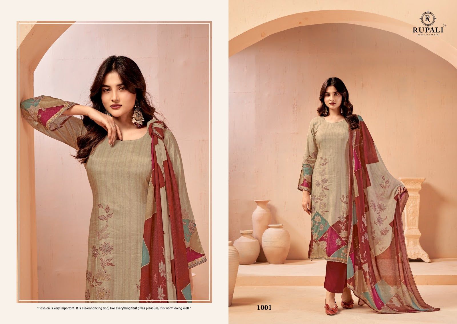 Aarzoo Rupali Viscose Muslin Pant Style Suits Exporter Ahmedabad