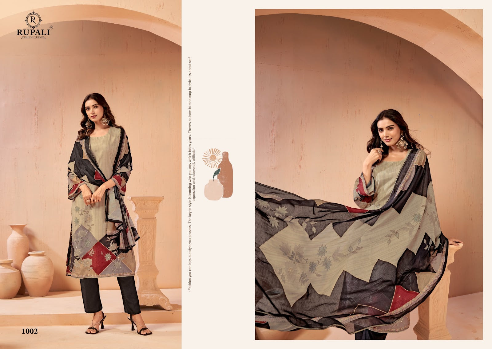 Aarzoo Rupali Viscose Muslin Pant Style Suits Exporter Ahmedabad