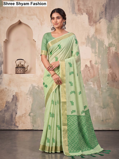 Aarzoo Shree Shyam Fashion Tissue Linen Sarees Supplier