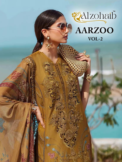 Aarzoo Vol 2 Al Zohaib Cotton Karachi Salwar Suits Wholesaler