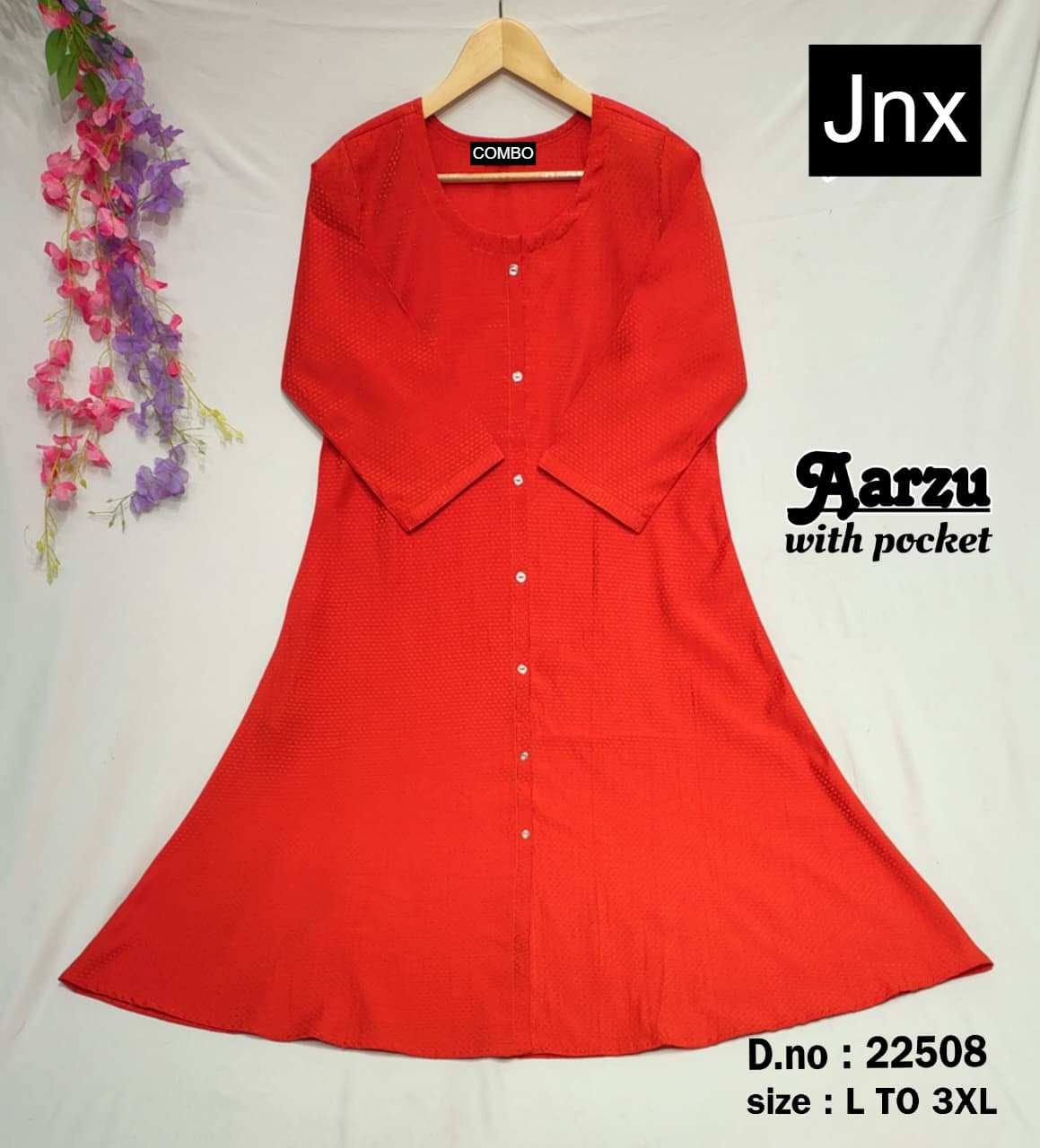 Aarzu Jnx Kurti With Pocket Exporter India