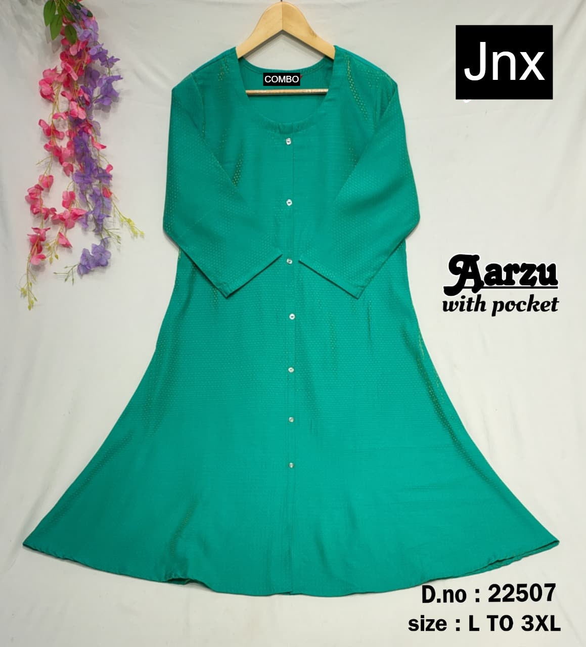 Aarzu Jnx Kurti With Pocket Exporter India