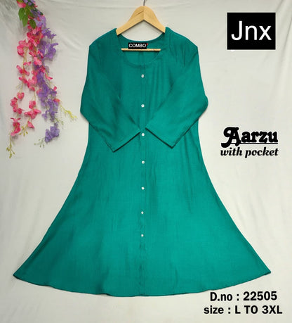 Aarzu Jnx Kurti With Pocket Exporter India
