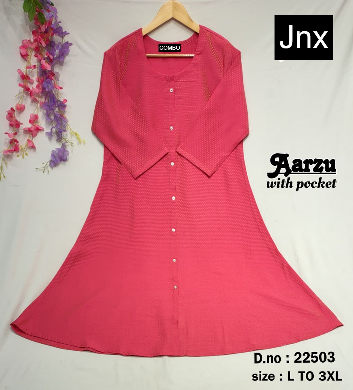 Aarzu Jnx Kurti With Pocket Exporter India